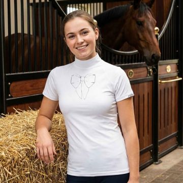 T-Shirt Concorso Equitazione Donna Horses Bow Fiocco