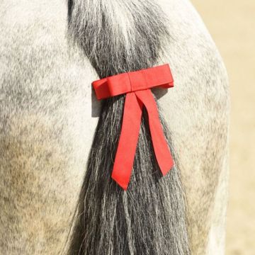 Red Bow For Tail With Velcro