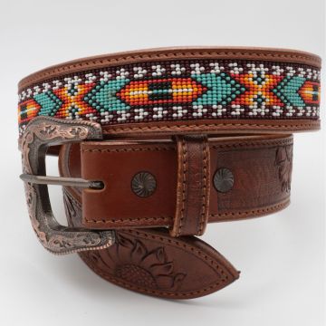 Cinturón Western Unisex Silver Horse Pict