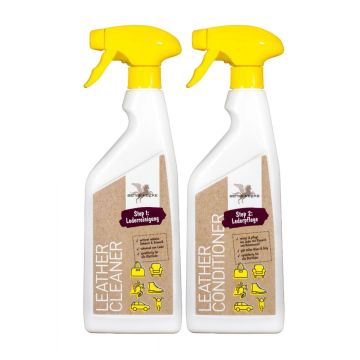 B&E Leather Cleaner Step 1 and Leather Conditioner Step 2 Set