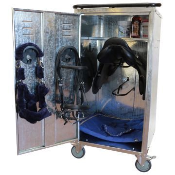 Baule Da Concorso E Scuderia Per Due Selle Con Ruote