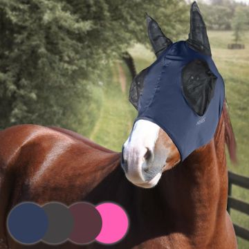 Maschera Antimosche Horses In Lycra Con Rete Occhi