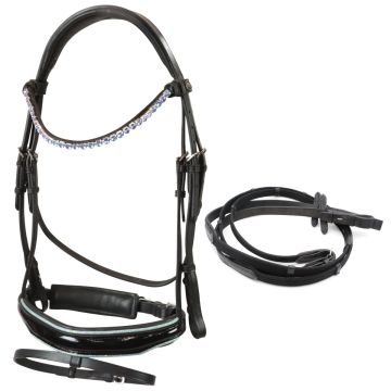 Horses Trento Leather Bridle and Reins Set for Pony