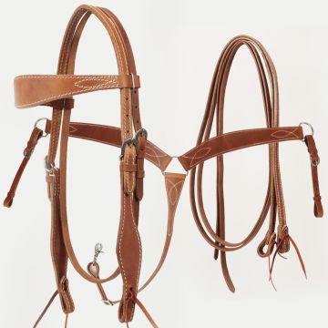 Set Western Silver Horse Santee