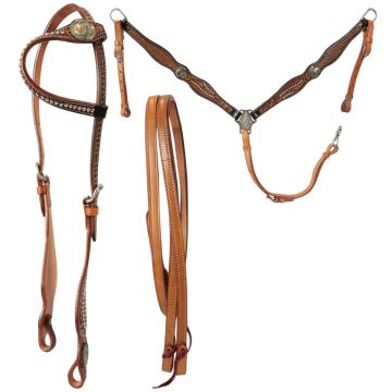 Silver Horse Alcea Stone Western Set