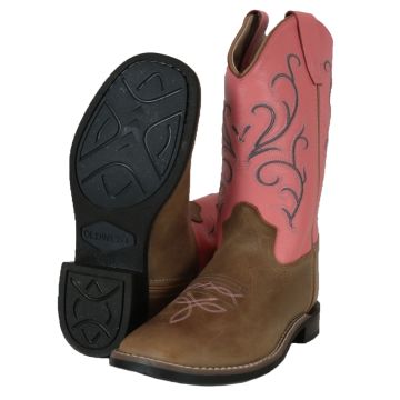 Bottes Western Youth Old West Pink