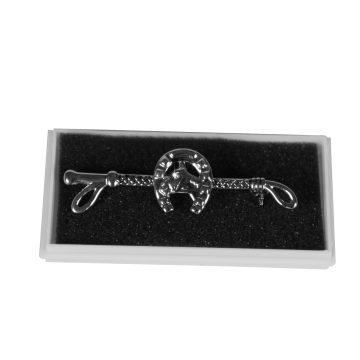 Spilla Equitazione Frustino E Testa Cavallo