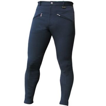 Pantaloni Equitazione Uomo Tecno Zip 