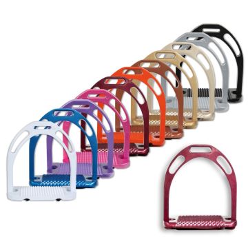 1 Paio Sicurezza Staffa Equitazione Curvo Ferri Acciaio Inox - Foto 8