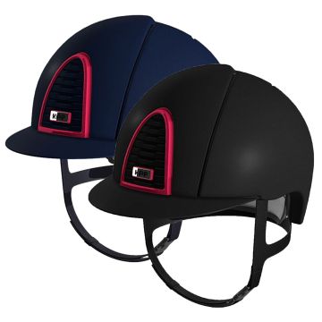 Cap Equitazione Kep Italia Cromo 2.0 Textile Cornice Metal Ciliegia