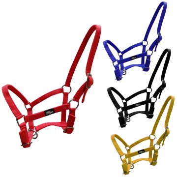 Cavezza In Nylon Con Tripla Regolazione