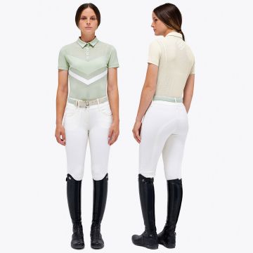 Polo Donna Cavalleria Toscana Perforated Jersey Summer