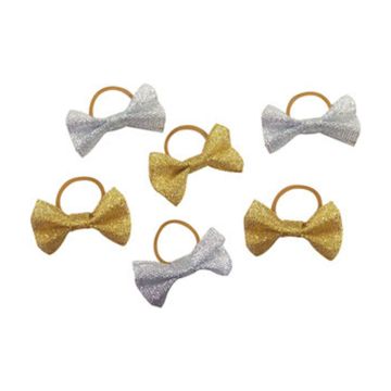 Elastiques Avec Petits Noeuds Pailletés 