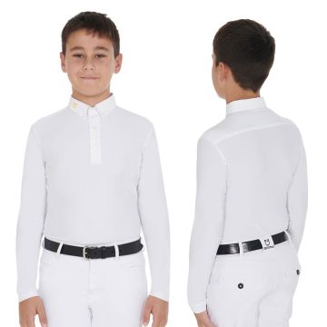 Polo Concorso Bambino Equestro Warm+ Manica Lunga Felpata