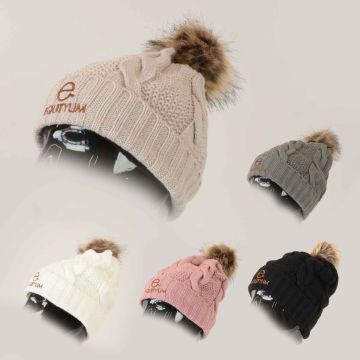 Equityum Damen Mütze Livia mit Fell 