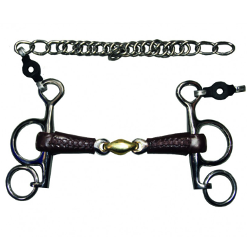 Pelham Jump'in Con Oliva Rivestito In Cuoio