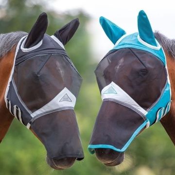 Maschera Antimosche Shires Fine Mesh Con Coprinaso