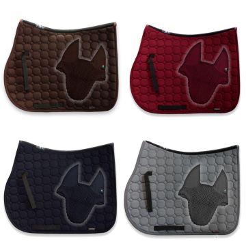 Equiline Set Fliegenohren Kim + Sattelunterlage Octagon