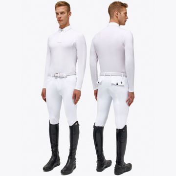 Cavalleria Toscana Tech Jersey Men's Competition Polo Long Sleeve