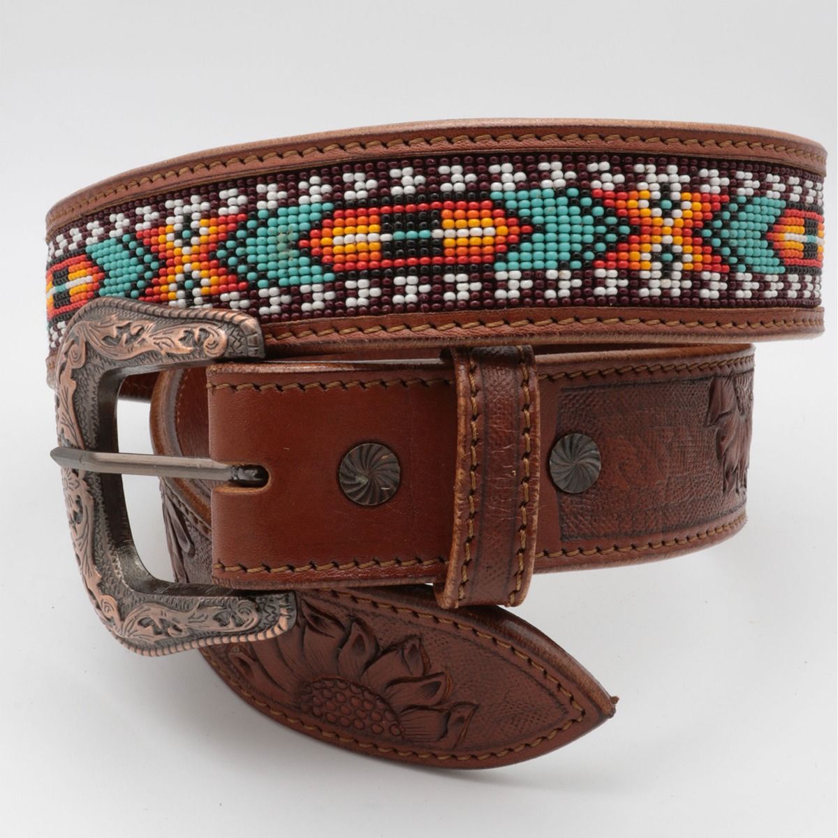 Cintura Unisex Western Silver Horse Pict