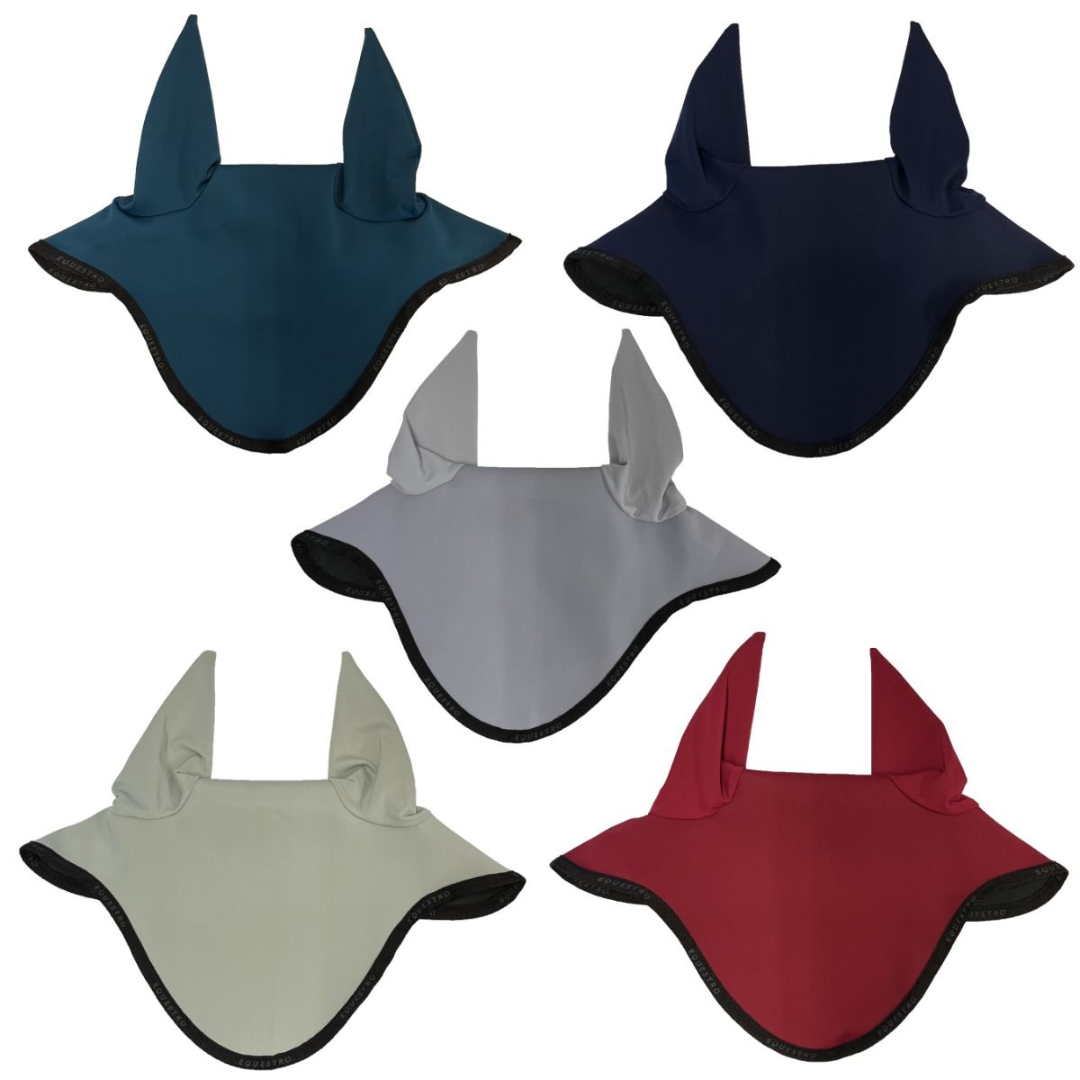 Equestro Bonnet pour cheval GP Noseband Noir Équitation
