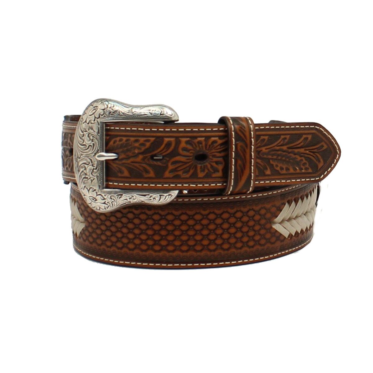 Ceinture western homme avec boucle cowboy et embossage | Denver – Maison de la Ceinture