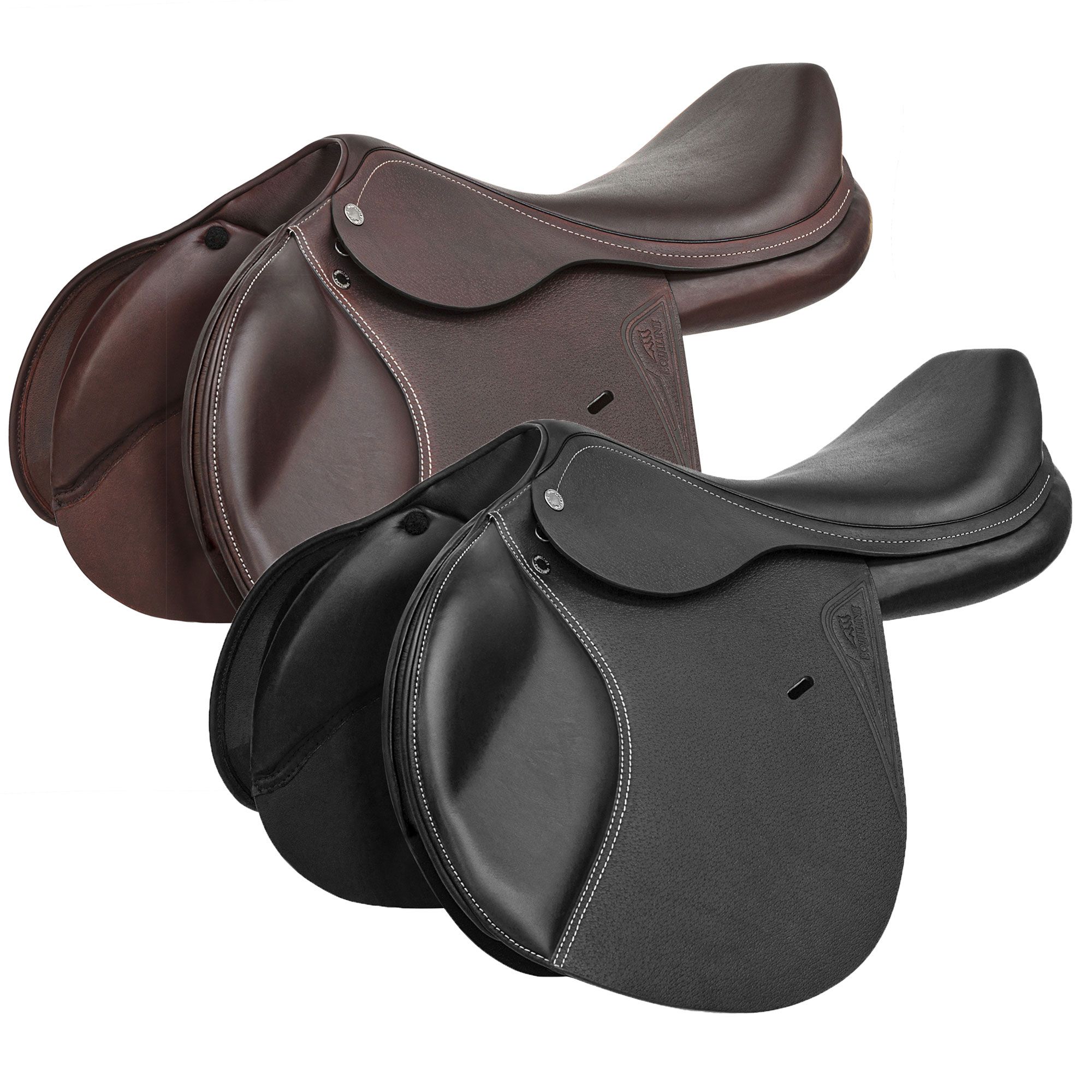 Selle Cheval 3 Marches Inclinées – Aluminium étriers Cuir – Taille Unique