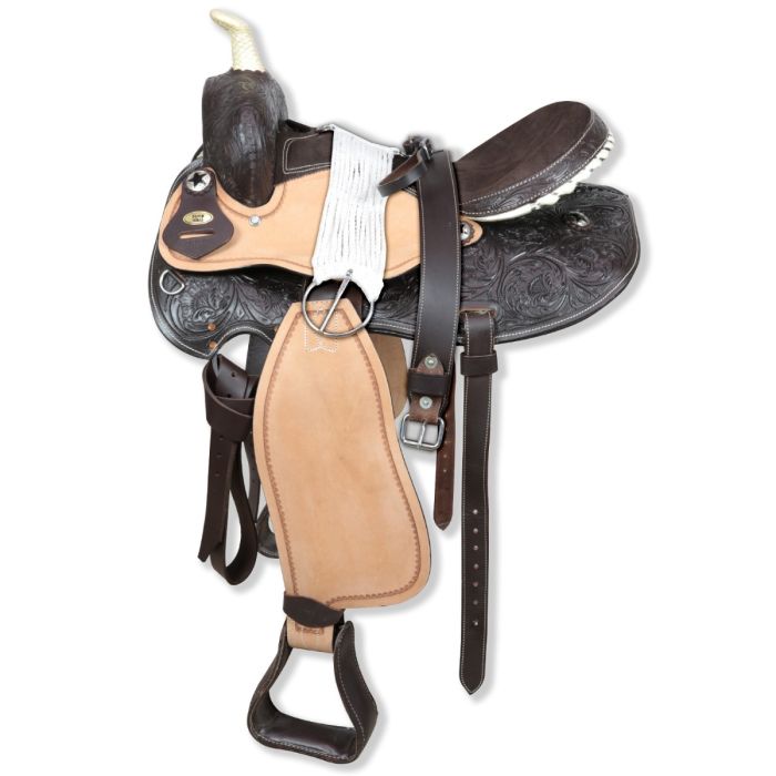 Sangle Arrière (back Cinch) Pour Selle Western En Cuir - Modèle A6, Pour Mini Cheval