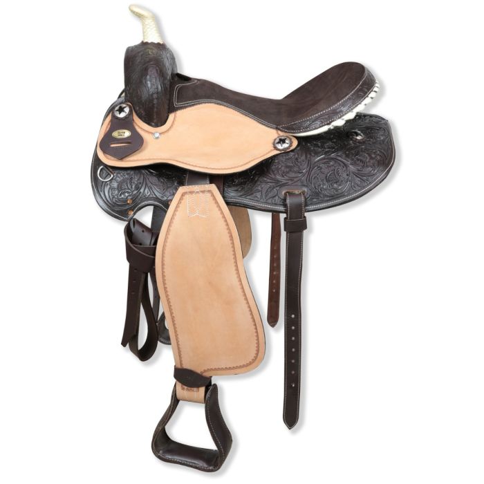 Selle Western Ridex – Cuir, Taille 15, Trail/Pleasure, Pour Cheval Gaité, Neuve