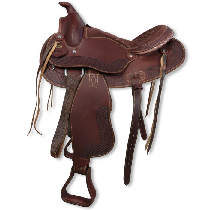 Selle Western Endurance En Cuir - Pleine Fleur - Taille 14 à 18 Pouces - NEUVE