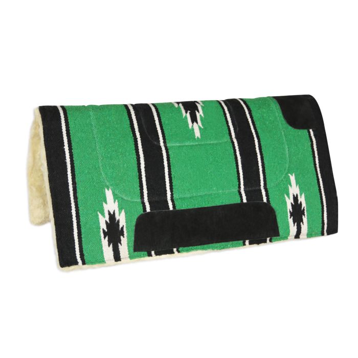 Weaver Equine – Tapis de selle de cheval Navajo festonné absorbant les chocs, 58,4 x 58,4 cm, fournitures équines durables, rose