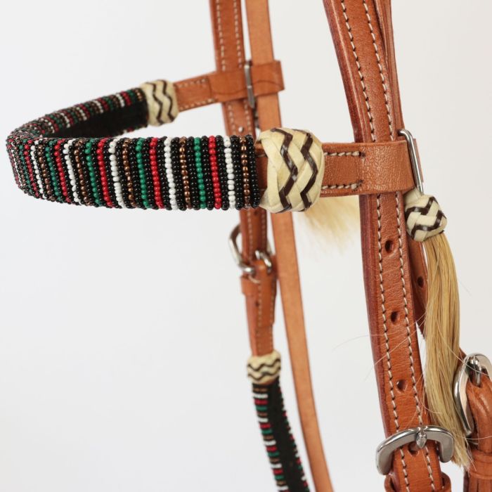 Licol doublé cuir - Cheval au travail