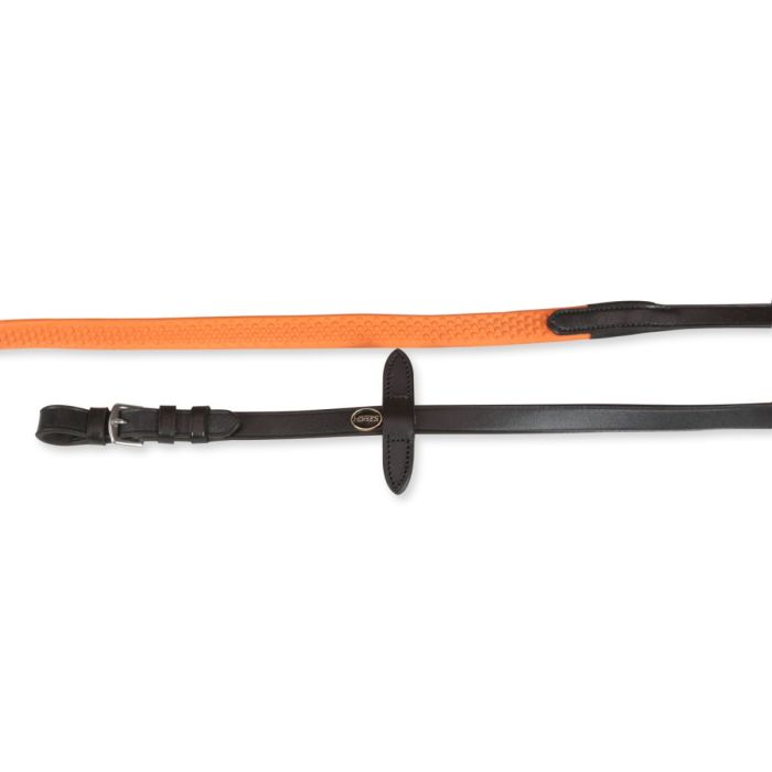 Cwell Equine Redini In Gomma Con Impugnatura Morbida – Nero/Marrone, Taglia Cob, Larghezza 1,5 Cm, Fermagli In Acciaio Inox