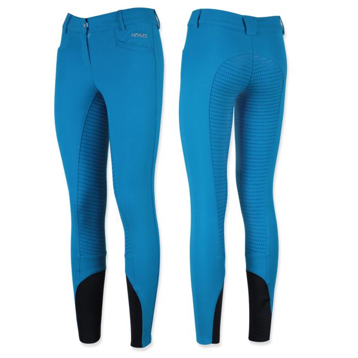 Pantalon d'équitation fille X-Design bleu nuit Horse Pilot | OHLALA