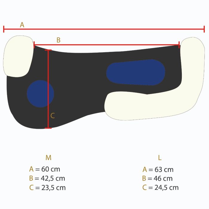 Dessus de selle ACAVALLO – Ortho Coccyx Gel