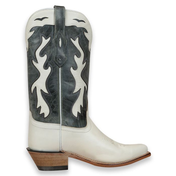 Azalea Wang - Furtado - Bottes style western ornementées - Denim clair