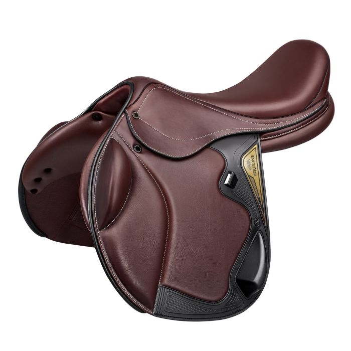 Selle de saut en cuir doublé EQUESTRO
