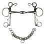 Pelham Plein En Acier Inox Avec Olive et Aiguilles Longues