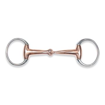 Eggbutt Snaffle Bit Copper Full 