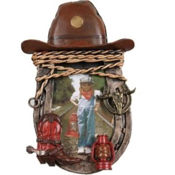 Photo Frame with Western Hat