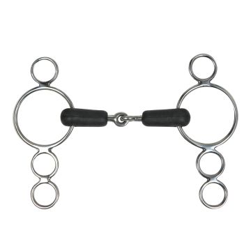 Pessoa Snaffle Rubber Bit 