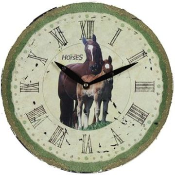 Horloge en Bois Peint