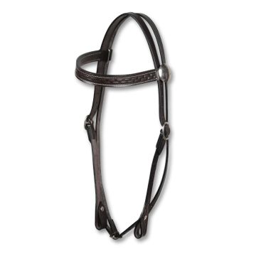 Basket Tooled Plane Bridle 