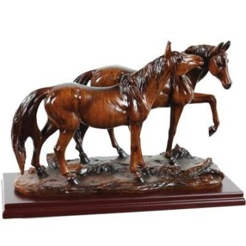 Bibelot Statue Chevaux au Trot