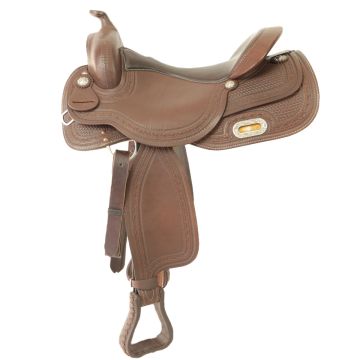 Sella Western Reining Silver Horse Augustas