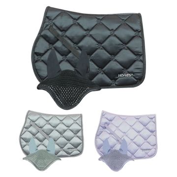 Horses Ellen Jumping Saddle Pad+ Fly Veil