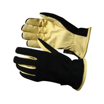 Fleece and Leather Riding Gloves