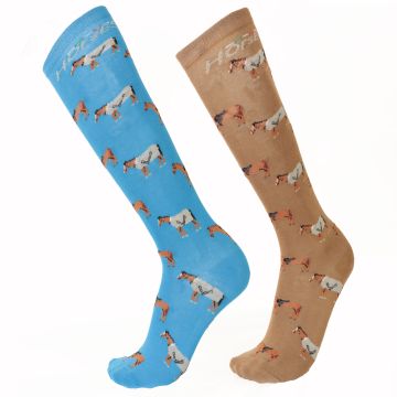 Horses Aura Unisex Riding Socks