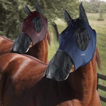Maschera Antimosche Horses In Lycra Con Rete Occhi E Naso