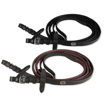 Horses Event Leather Reins with Rubber Handle